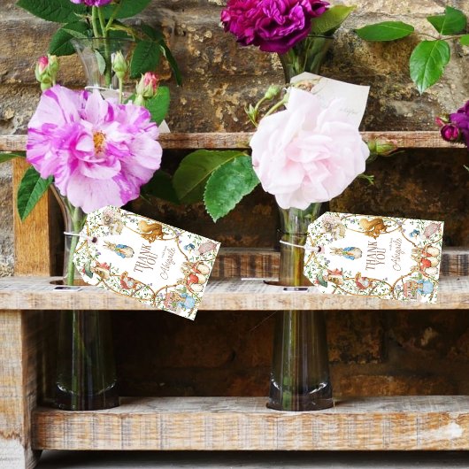 クラシックピーターザラビットベアトリックスポッターベビーショウ ギフトタグ