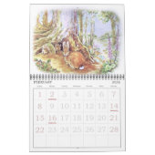 クラシックピーターザラビットベアトリックスポッターヴィンテージ カレンダー (2月 2026)
