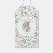 クラシックピーターザラビットベアトリックスポッター誕生日 ギフトタグ (正面)