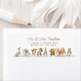 クラシックピーターザラビットベイビーシャワー住所 シール