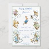 クラシックピーターザラビットベイビーシャワー招待状 招待状 (正面)