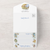 クラシックピーターザラビットベイビーシャワー オールインワン招待状 (外側)