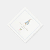 クラシックピーターザラビットベイビーシャワー スタンダードカクテルナプキン (角)