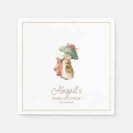 クラシックピーターザラビットベイビーシャワー スタンダードカクテルナプキン