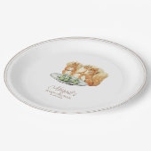 クラシックピーターザラビットベイビーシャワー ペーパープレート (アングル)