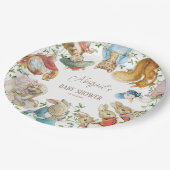 クラシックピーターザラビットベイビーシャワー ペーパープレート (アングル)