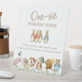 クラシックピーターザラビットベビース飾ーツ 台座サイン (インサイチュ)