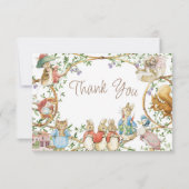 クラシックピーターザラビット誕生日サンキューカード (裏面)