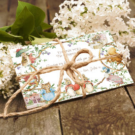 クラシックピーターザラビット誕生日サンキューカード