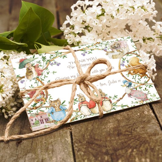 クラシックピーターザラビット誕生日サンキューカード