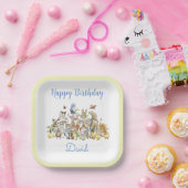 クラシックピーターザラビット誕生日紙プレート ペーパープレート (パーティー)