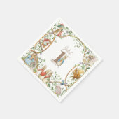 クラシックピーターザラビット誕生日 スタンダードカクテルナプキン (角)