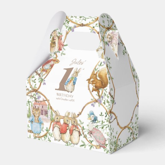 クラシックピーターザラビット誕生日 フェイバーボックス (正面サイド)