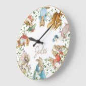 クラシックピーターザラビット誕生日 ラージ壁時計 (傾斜)