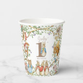 クラシックピーターザラビット誕生日 紙コップ (裏面)