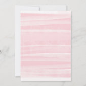 クラシックピーチピンクウォーターフローラ結婚ズ 招待状 (裏面)