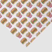 クラシックファストフードペアリングバーガーとフリフランスのーズ 薄葉紙 (詳細)