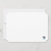 クラシックファミリーイニシャルフォト誕生 案内状 (裏面)