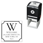 クラシックファミリーモノグラムカスタム セルフインキングスタンプ (インサイチュ)