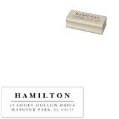 クラシックファミリーモノグラム差出人住所 ラバースタンプ (押印)