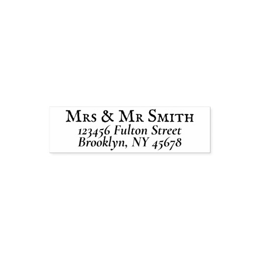 クラシックファミリー差出人住所 セルフインキングスタンプ (デザイン)