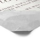 クラシックファンシーバラ結婚の無プラグイン式 ポスター (角)