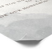 クラシックファンシーバラ花結婚のハネムーン基金 ポスター (角)