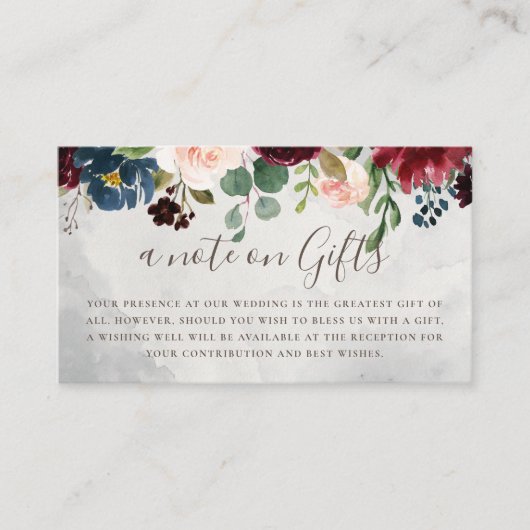 クラシックファンシーバラ花結婚の願い井戸 エンクロージャーカード (正面)