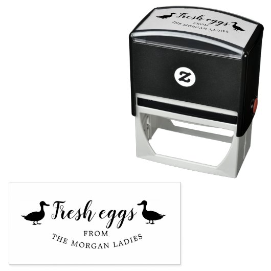 クラシックファームハウスダックエッグカートンスタンプ セルフインキングスタンプ (インサイチュ)