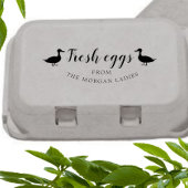 クラシックファームハウスダックエッグカートンスタンプ セルフインキングスタンプ