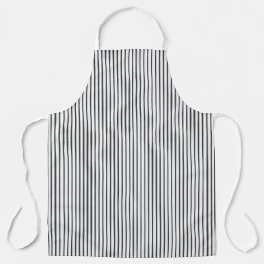 クラシックファームハウスヴィンテージチッキングストライプ エプロン (正面)