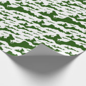 クラシックフィッシャーズ島ロゴラッピング紙 – 緑 ラッピングペーパー (角)