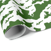 クラシックフィッシャーズ島ロゴラッピング紙 – 緑 ラッピングペーパー (ロールコーナー)