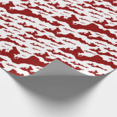 クラシックフィッシャーズ島ロゴラッピング紙 – 赤 ラッピングペーパー (角)