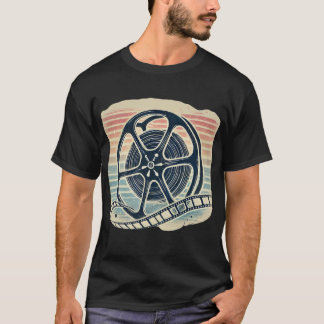クラシックフィルムリールのシルエットTシャツ – A Tribute t Tシャツ