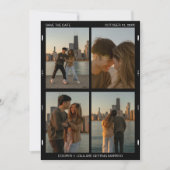 クラシックフィルム写真コラージミニマルヴィンテージ セーブザデート (正面)