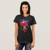 クラシックフェアリーテイル空飛ぶ庭の花の幻想F Tシャツ (正面フル)