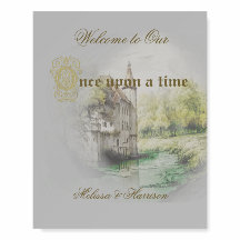 クラシックフェアレ絵画タリーキャッスルウェルカムサイン