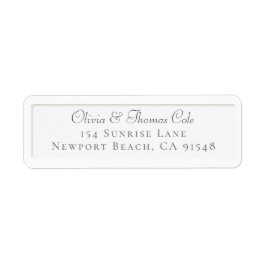 クラシックフェイクエレガントエンボスシンプルリターン ラベル