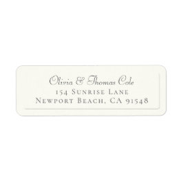 クラシックフェイクエレガントエンボスベージュ色結婚のリターン ラベル