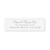 クラシックフェイクエレガントエンボスミニマル戻りラベル ラベル (正面)