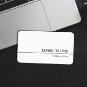 クラシックフェイクエレガントシルバーライン弁護士 名刺