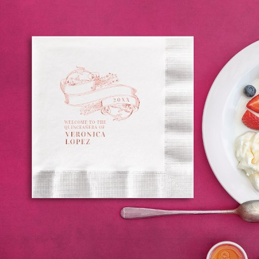 クラシックフェスティバルエレガントキンセアニェラ15日パーティー 箔ナプキン