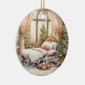クラシックフェスティバルコージークリスマスインテリアルーム セラミックオーナメント (右)