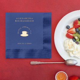 クラシックフェスティバルテエレガントアパーティーブライダルシャワー 箔ナプキン