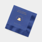 クラシックフェスティバルテエレガントアパーティーブライダルシャワー 箔ナプキン (左)