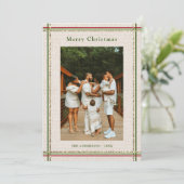 クラシックフェスティバル縁どミニマル写真クリスマス シーズンカード (スタンド正面)