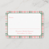 クラシックフェミニンクリスマス エンクロージャーカード (裏面)