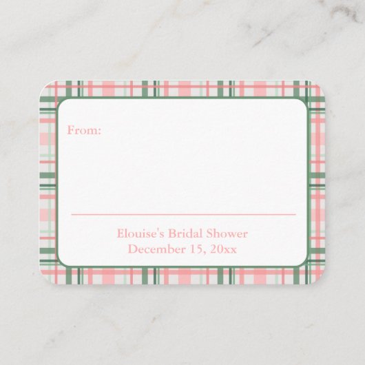 クラシックフェミニンクリスマス エンクロージャーカード (裏面)