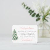 クラシックフェミニンクリスマス エンクロージャーカード (スタンド正面)